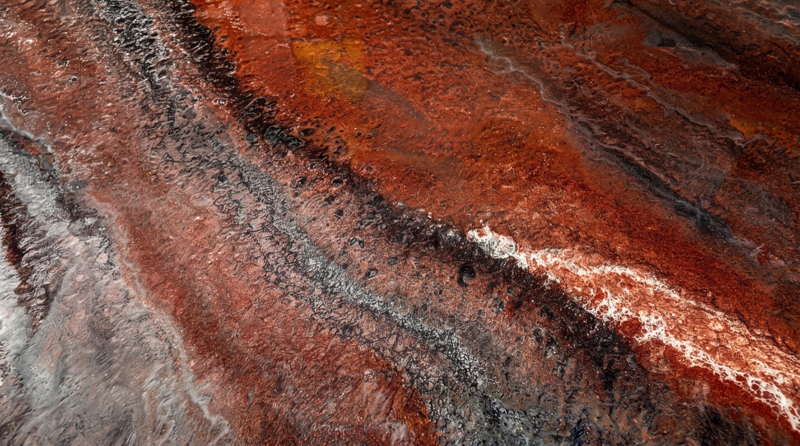 Framed Red Rock resin artwork